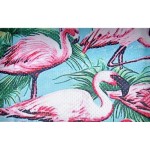 Blue Pink Flamingoes in Forest Net Sleeveless Mens T-shirt Vest Sports Tank Top